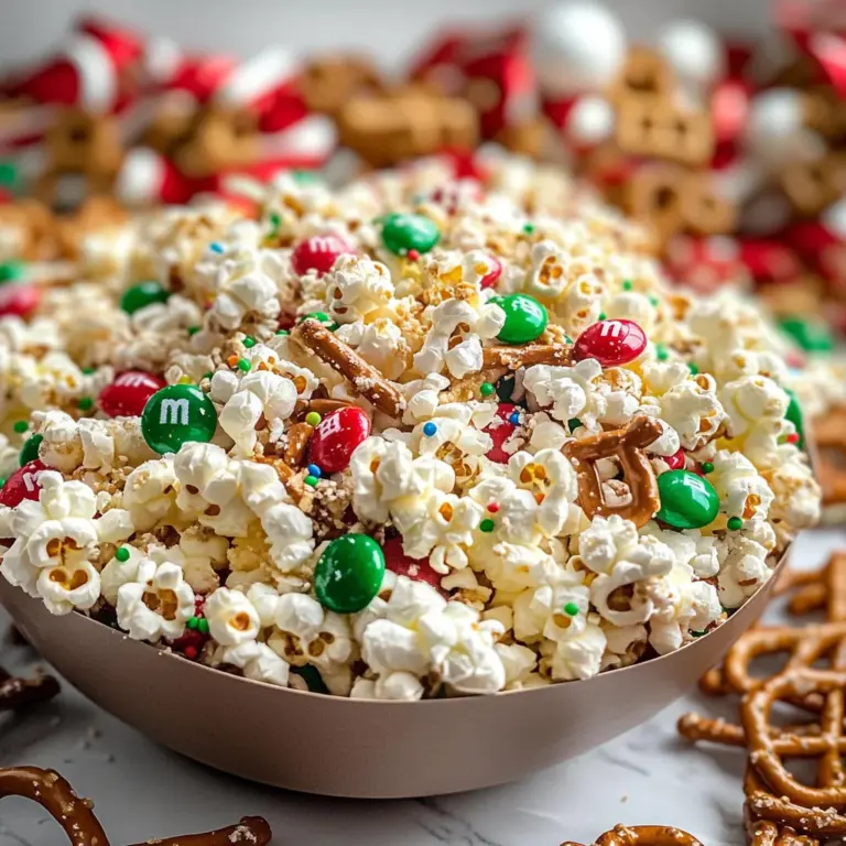 Christmas Popcorn Recipe (Christmas Crunch)