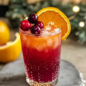 Cranberry and Orange Juice Mocktail