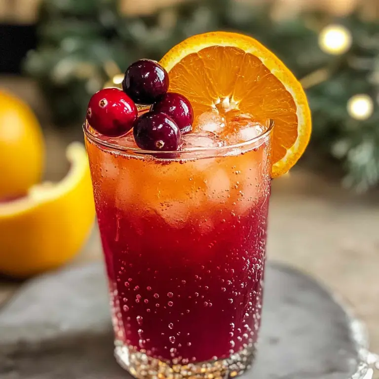 Cranberry and Orange Juice Mocktail