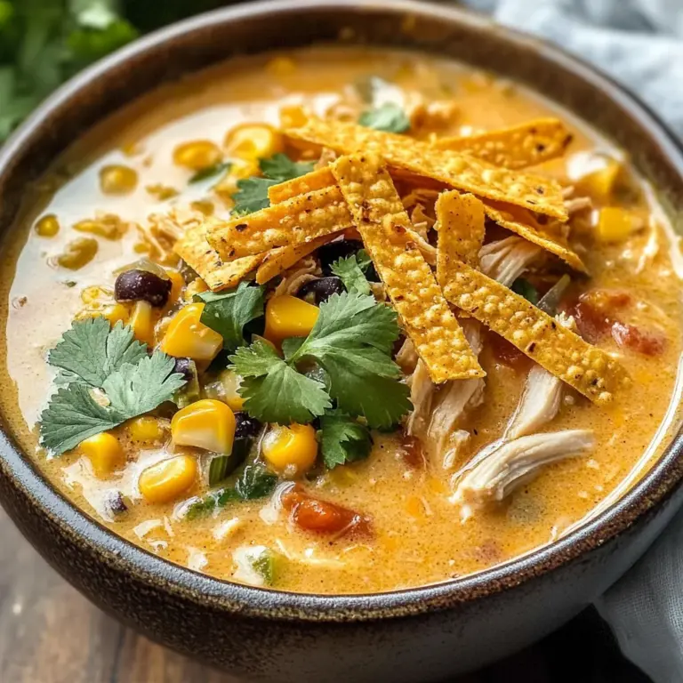Creamy Chicken Tortilla Soup