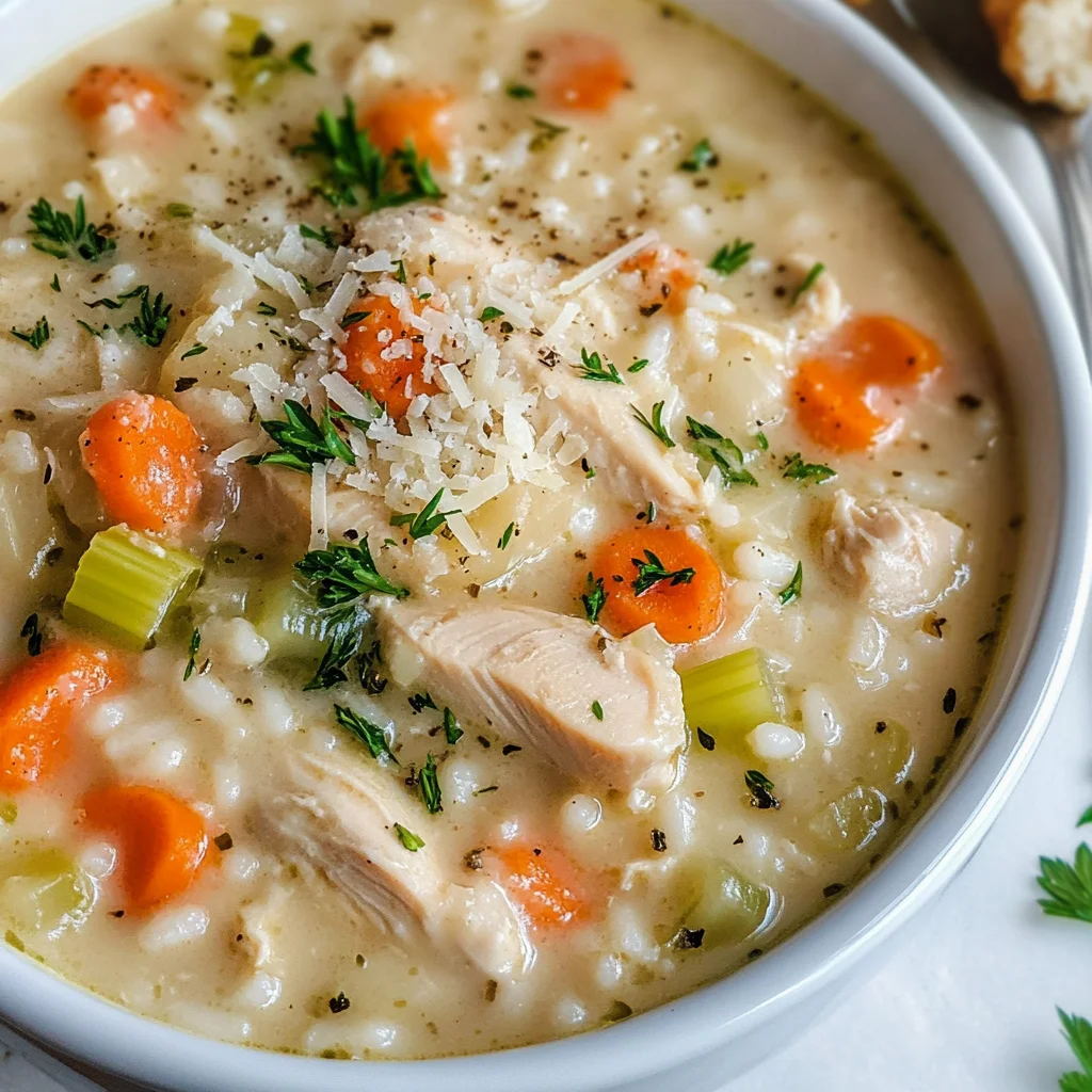 Creamy Chicken and Rice Soup