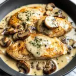 Creamy White apple vinegar Mushroom Chicken