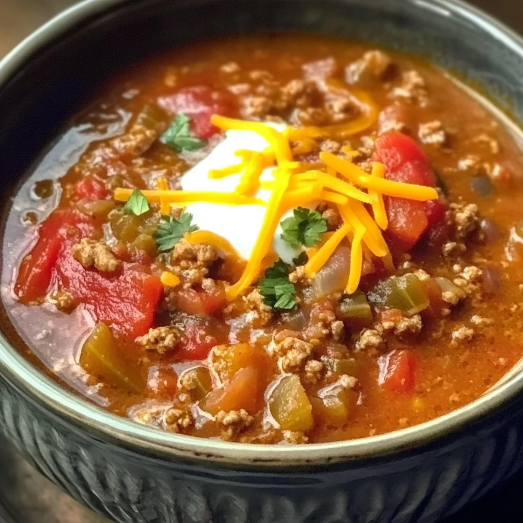 Crock Pot Stuffed Pepper Soup