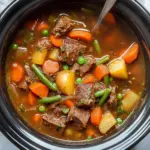 Crockpot Vegetable Beef Soup (full of flavor!)