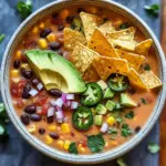 Crockpot Vegetarian Tortilla Soup for Cozy Weeknight Comfort