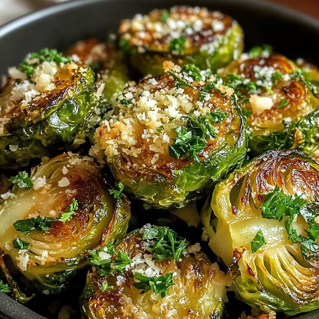 Delicious Garlic Butter Roasted Brussels Sprouts: A Flavorful Side Dish Recipe