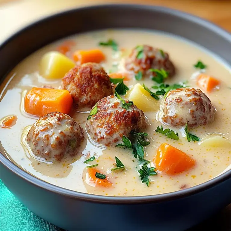 Delicious Swedish Meatball Soup Recipe