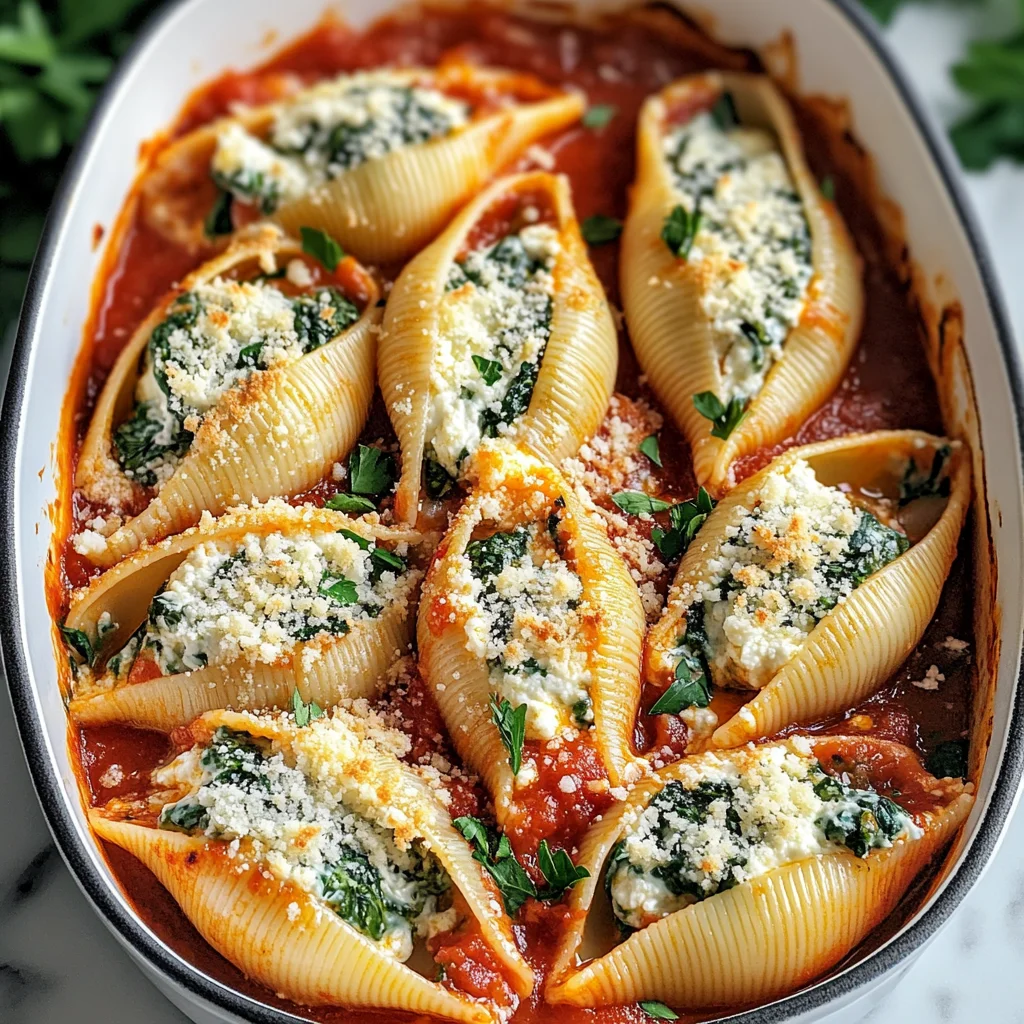 Easy Christmas Stuffed Shells Recipe