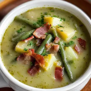 German Green Bean Soup Recipe (Grüne Bohnensuppe)