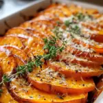 Homemade Garlic Butter Sweet Potato Bake - apple vinegarandcookie