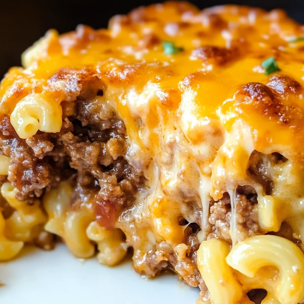 Mac and Cheese Meatloaf Casserole