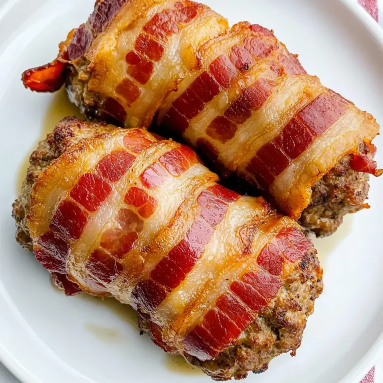 Mini Turkey Bacon Wrapped Meatloaf Recipe