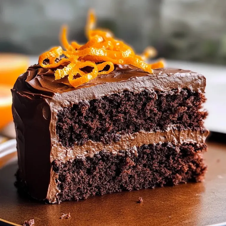 Moist Chocolate Orange Cake