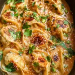 One Pan Baked Dumplings