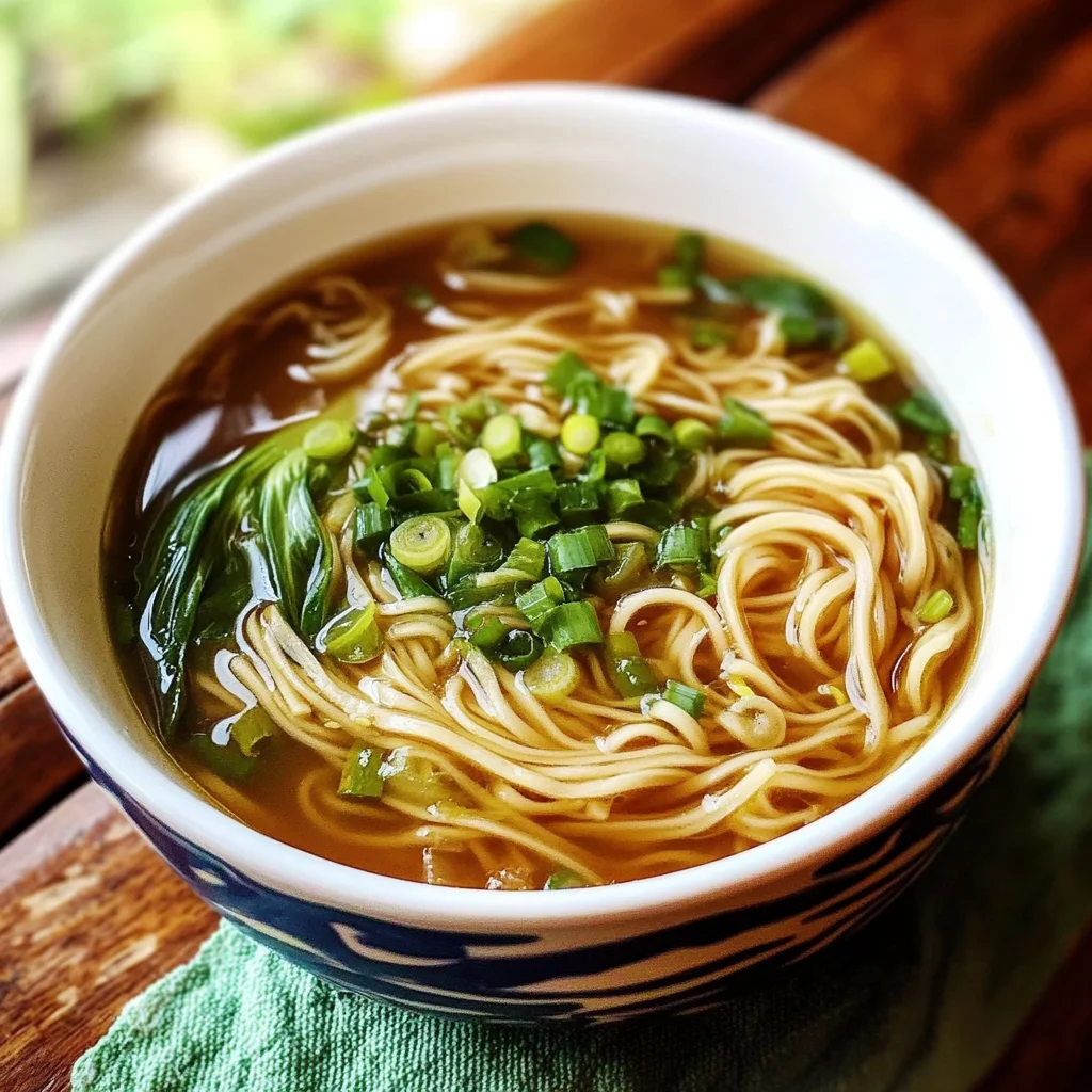 Quick and Easy Chinese Noodle Soup