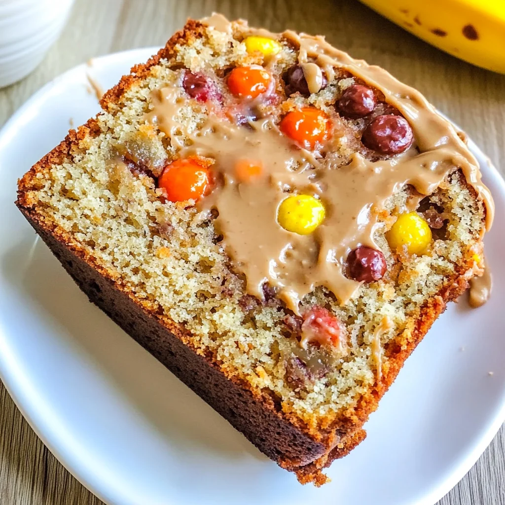 Reese's Pieces Peanut Butter Banana Bread