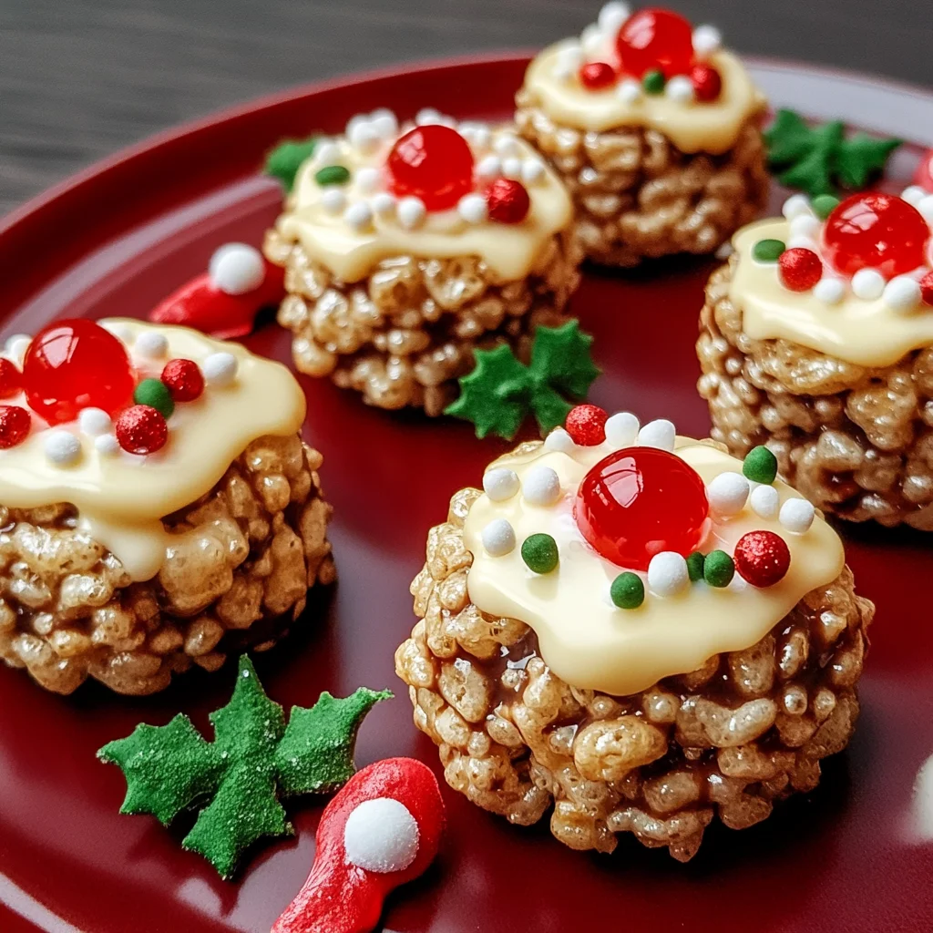 Rice Krispie Christmas Puds | Slimming & Weight Watchers Friendly
