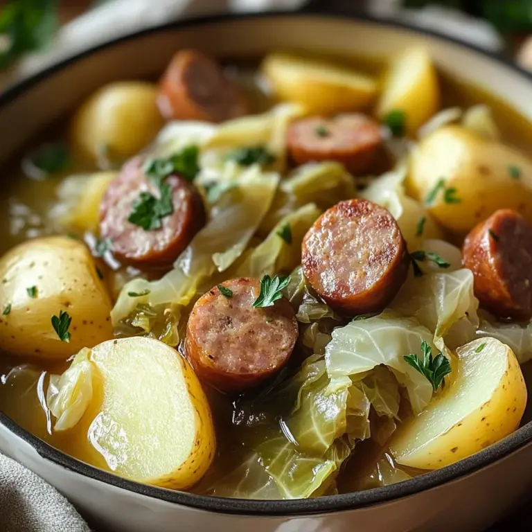 Slow Cooker Cabbage, Sausage, and Potatoes: An Easy and Hearty Meal