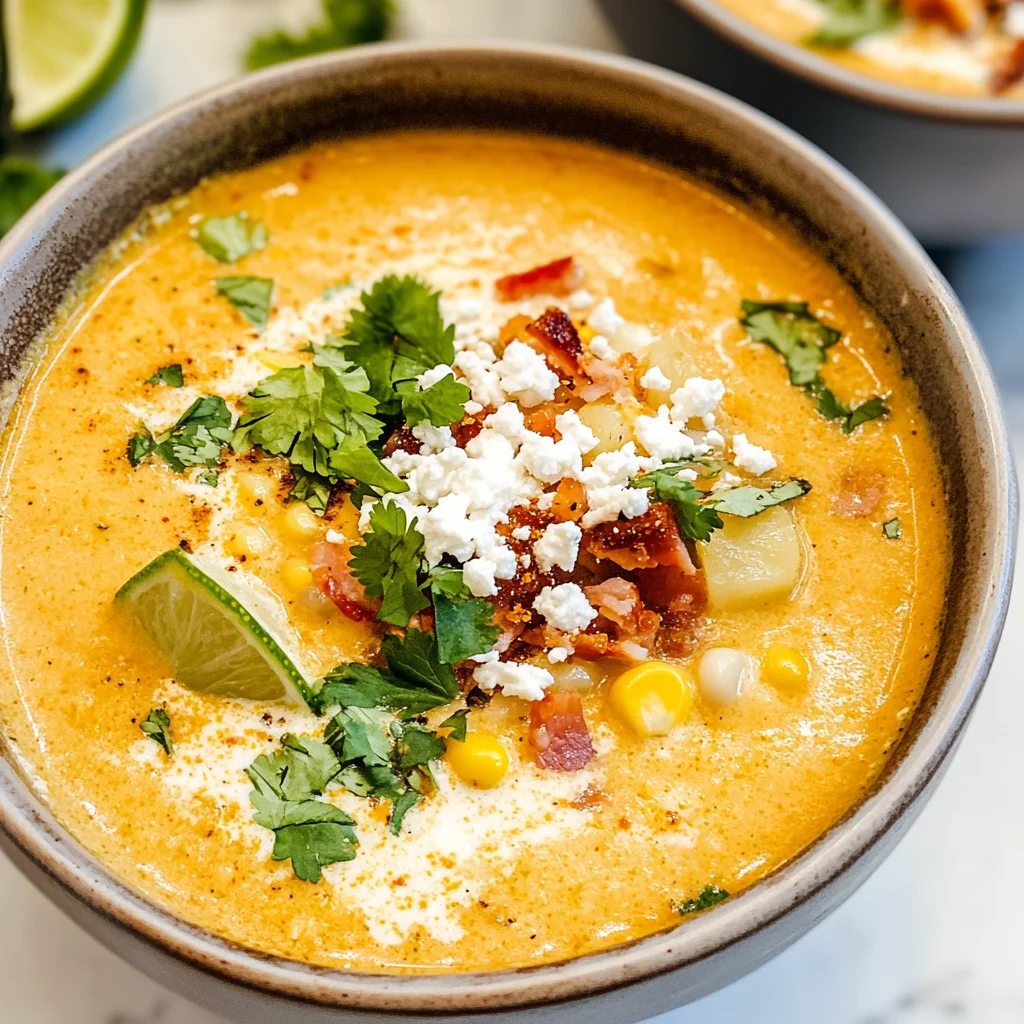 Slow Cooker Mexican Street Corn Soup