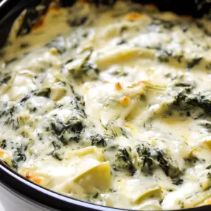 Slow Cooker Spinach Artichoke Dip