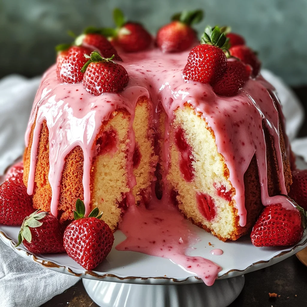 Strawberry Milkshake Pound Cake: A Sweet Delight Awaits!