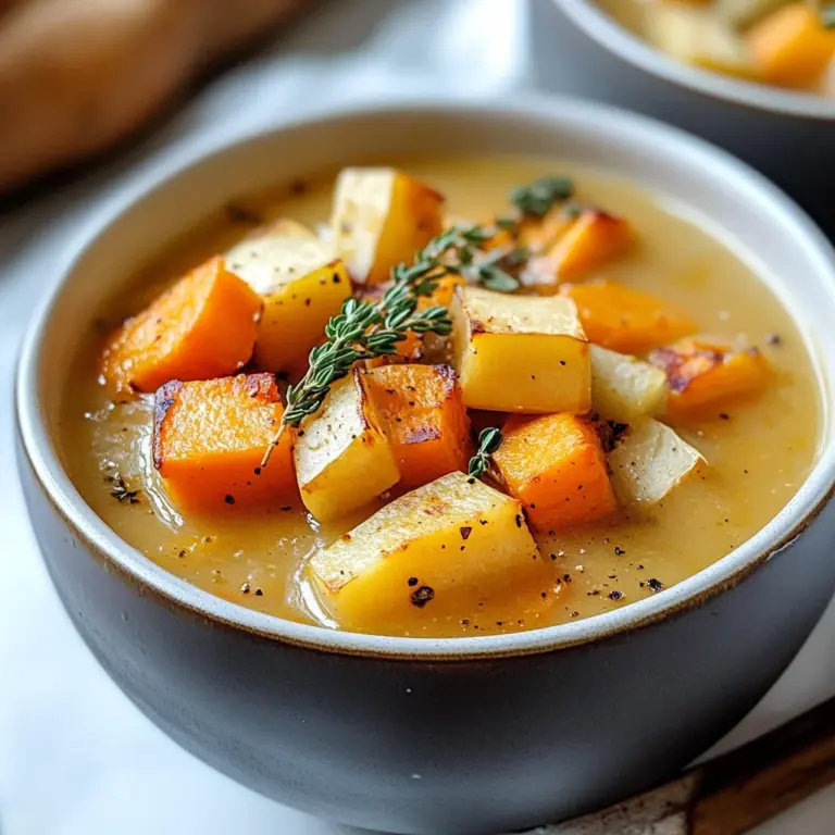 Tasty Roasted Winter Vegetable Soup