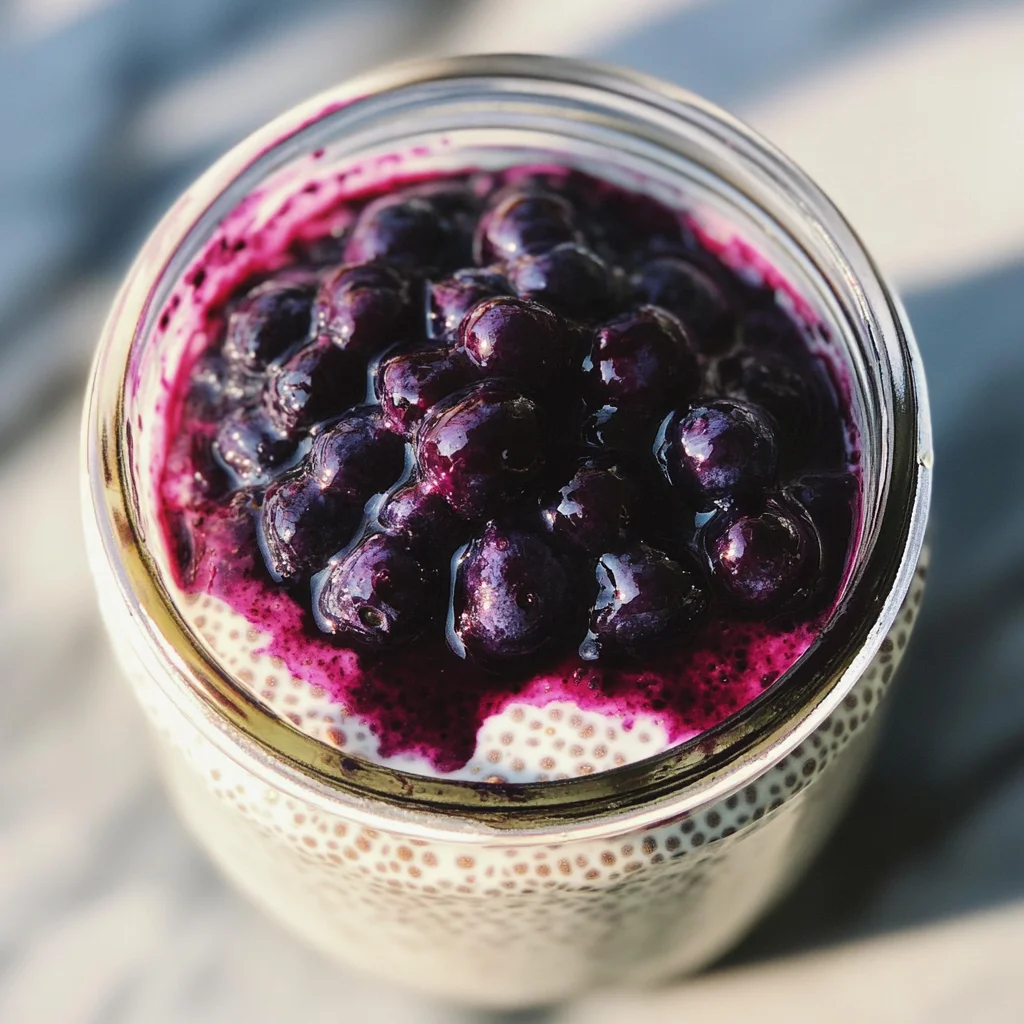 Blueberry Coconut Chia Seed Pudding