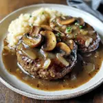 Bobby Flay Salisbury Steak with Mushroom Gravy