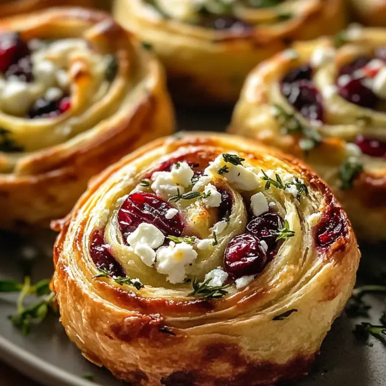 Cranberry Cream Cheese Pinwheels with Feta & Herbs