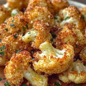 Crispy Parmesan Cauliflower Bites