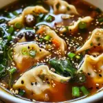 Easy Asian Dumpling Potsticker Soup