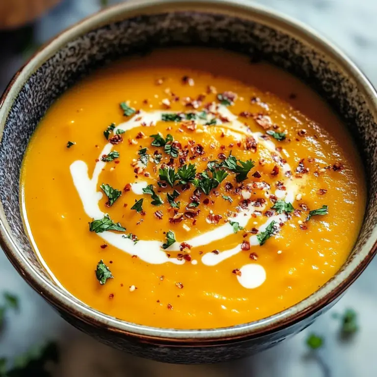 Easy Butternut Squash and Sweet Potato Soup