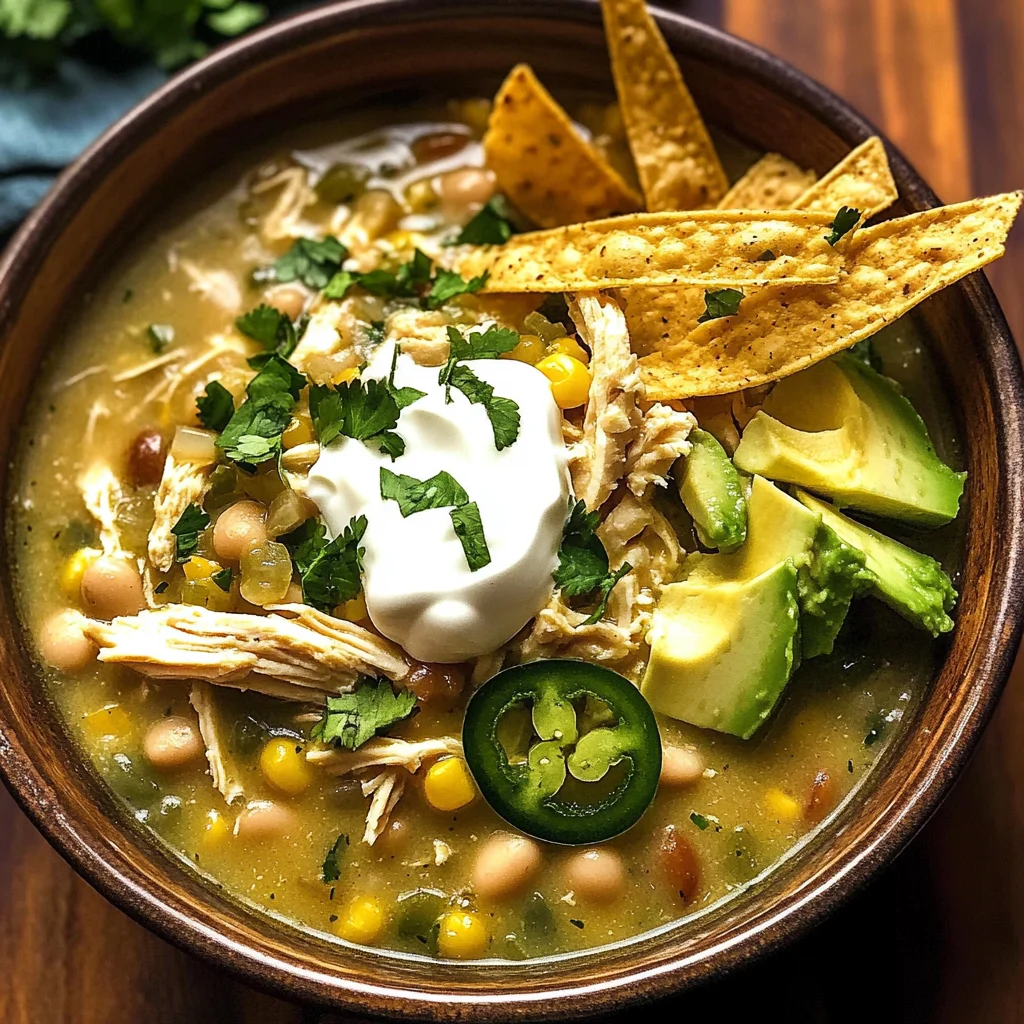 Flavorful Crockpot White Chicken Chili Soup