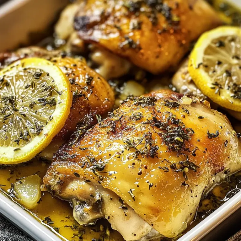Greek Lemon Chicken Thighs