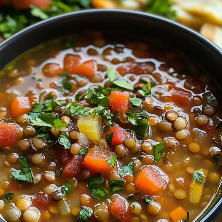 Mediterranean Lentil Soup