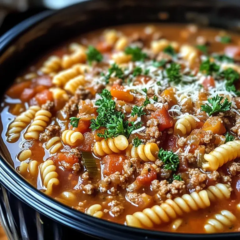 Olive Garden Slow Cooker Pasta Fagioli: Comfort in Every Spoonful