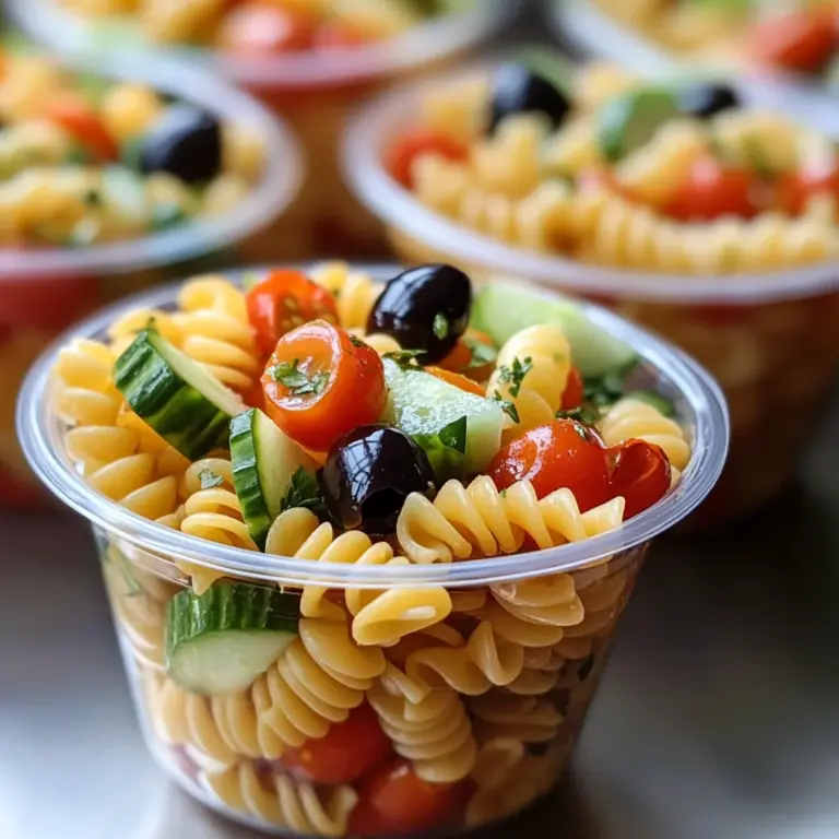 Pasta Salad Cups Recipe