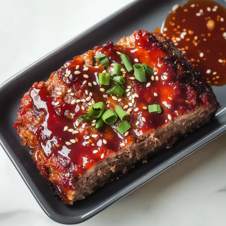 korean meatloaf with gochujang glaze