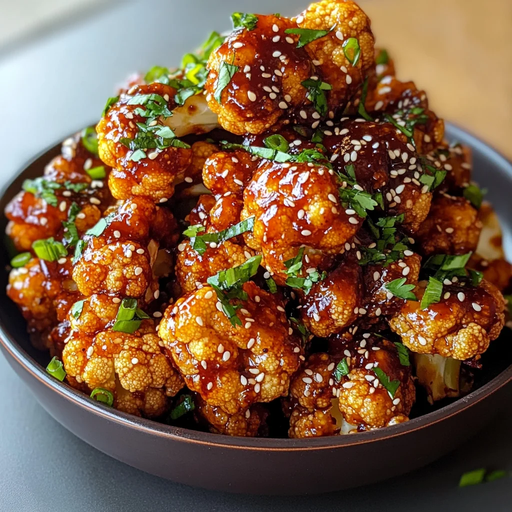Air Fried Korean Chili Cauliflower Vegan