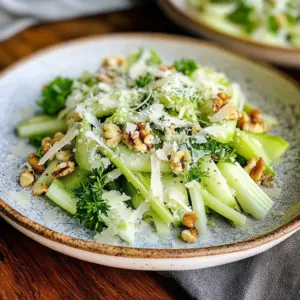 Celery Salad with Apple Cider Vinaigrette