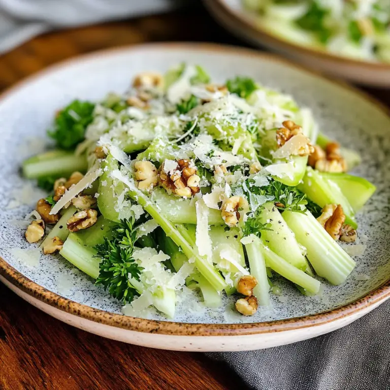 Celery Salad with Apple Cider Vinaigrette