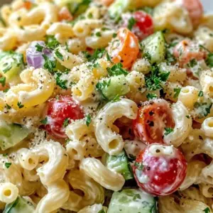 Classic Creamy Italian Macaroni Salad