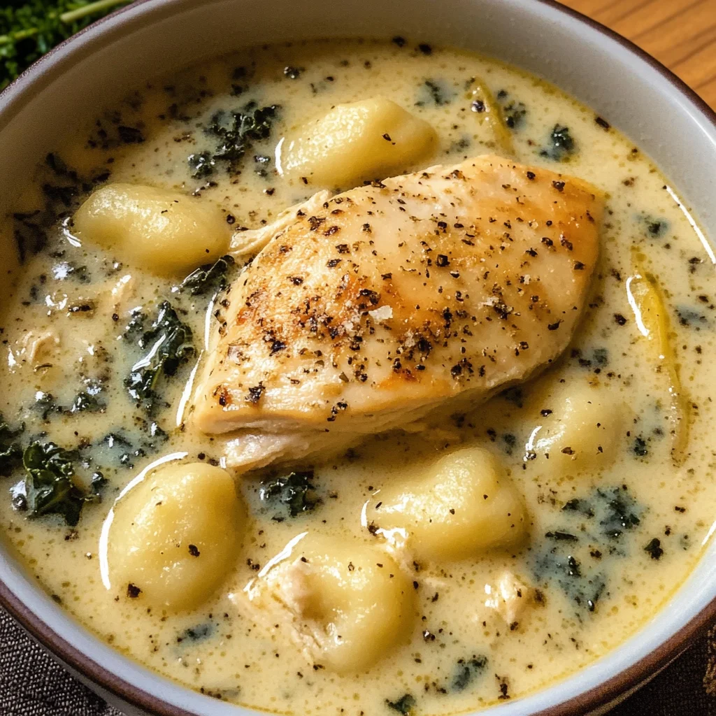 Creamy Winter Lemon Chicken Gnocchi Soup