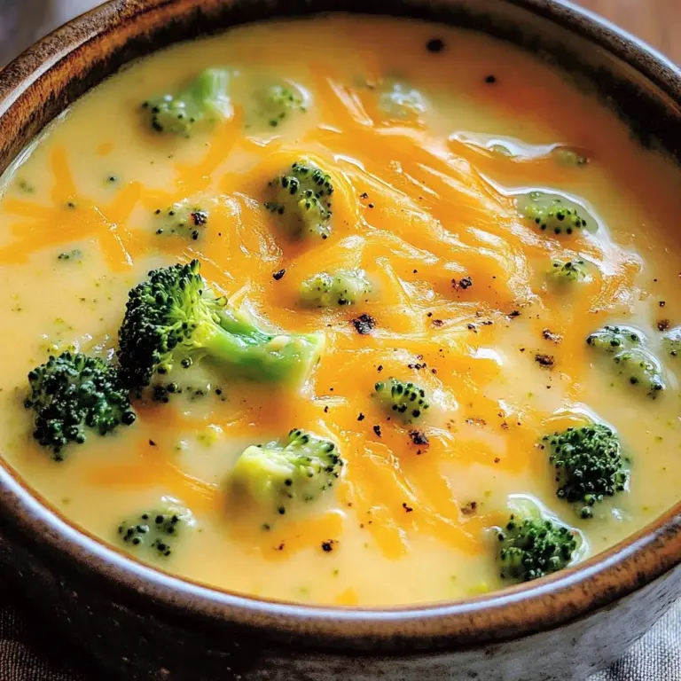 Easy Broccoli Cheddar Soup