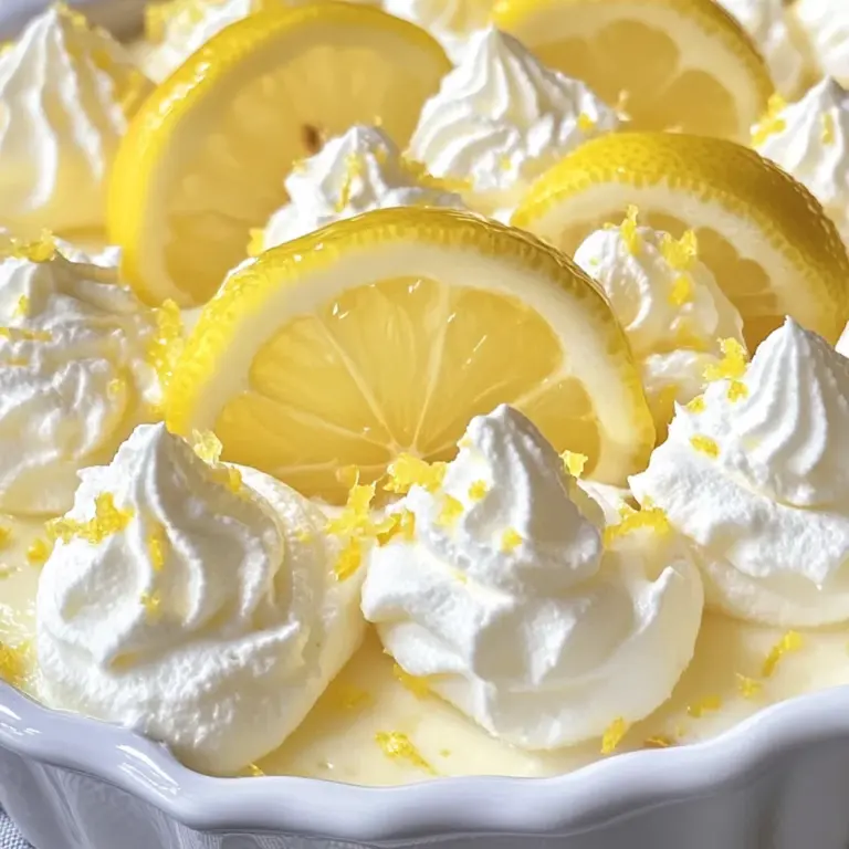 Fresh Lemon Mousse