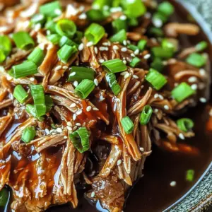 Irresistibly Juicy Slow Cooker Asian Pulled beef Delight