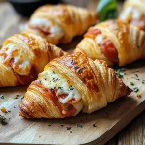 Mini Croissants Pizza pour l’Apéro : Un Délice Feuilleté et Savoureux