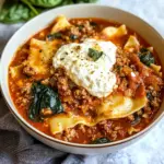 One Pot Lasagna Soup