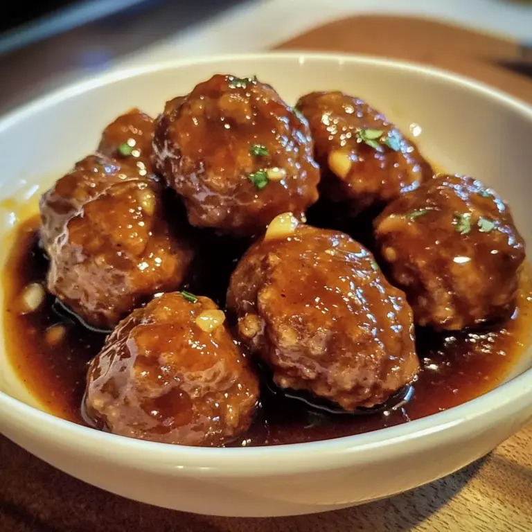 Slow Cooker Honey Garlic Meatballs