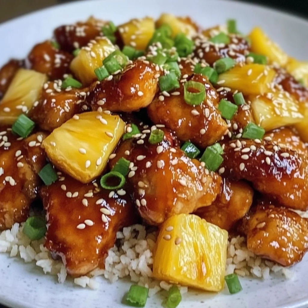 Sticky Teriyaki Pineapple Chicken